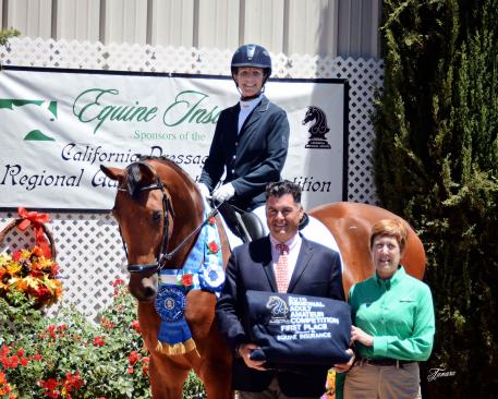 Madora Daniel & Ronaldo celebrate their win at the Equine Insurance/CDS RAAC in the Northern Region. (Photo: Tamara With the Camera.)